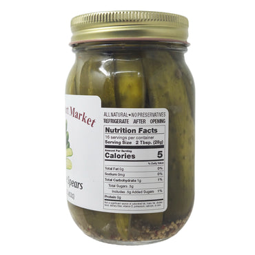 Healthy Heart Market Sodium Free Dill Pickle Spears - 16oz.