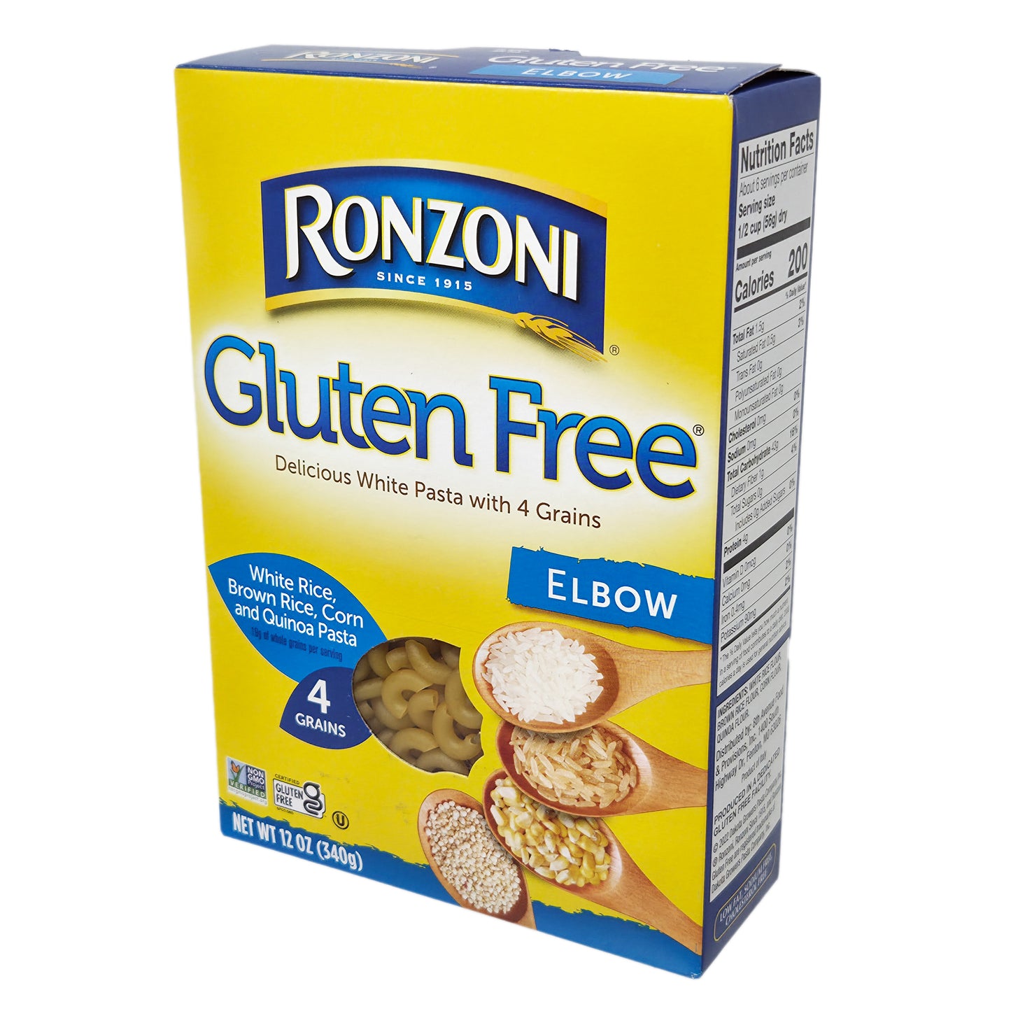 Ronzoni Gluten Free 4 Grain Elbow Pasta -12 oz