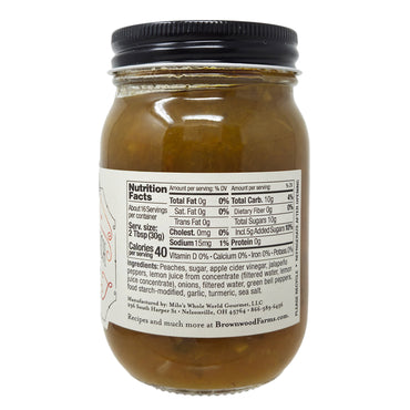 Brownwood Farms Jalapeno Peach Salsa - 17oz