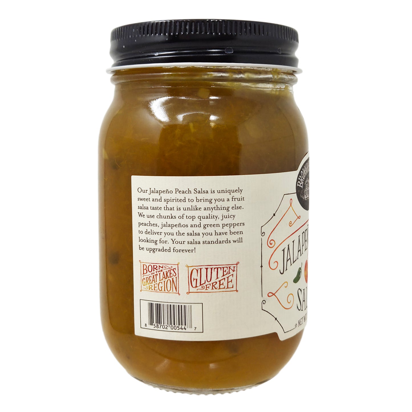 Brownwood Farms Jalapeno Peach Salsa - 17oz - Healthy Heart Market