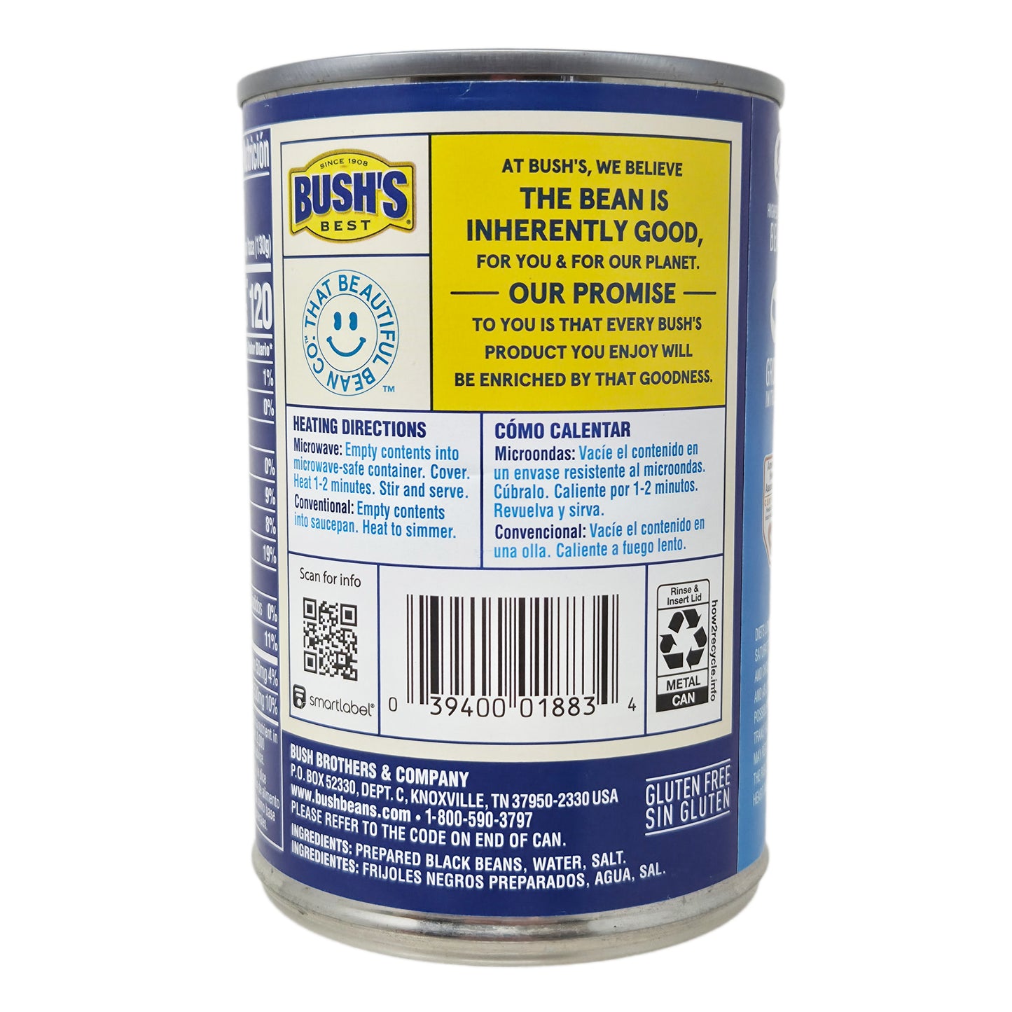 Bush's Best Reduced Sodium Black Beans - 15oz - Healthy Heart Market