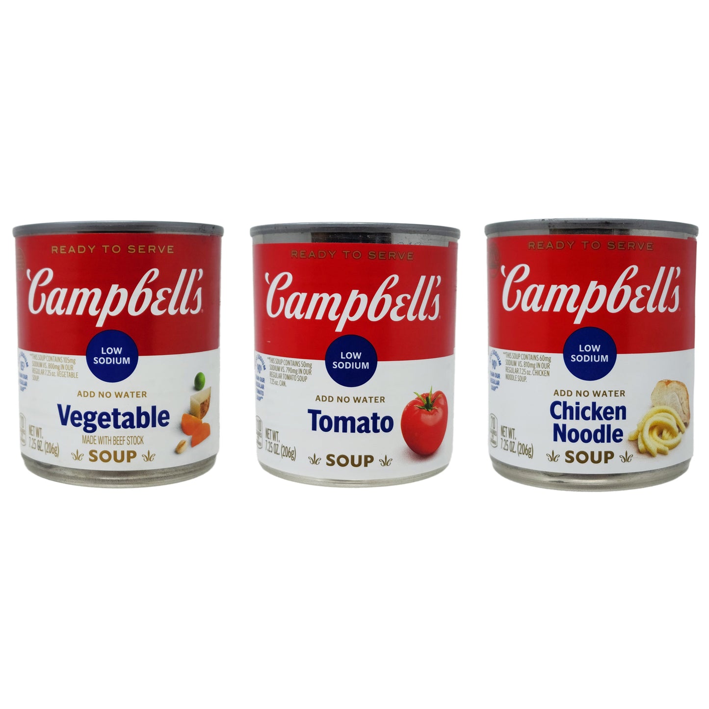 Case of 12 - Assorted Campbell's Low Sodium Soups - Healthy Heart Market