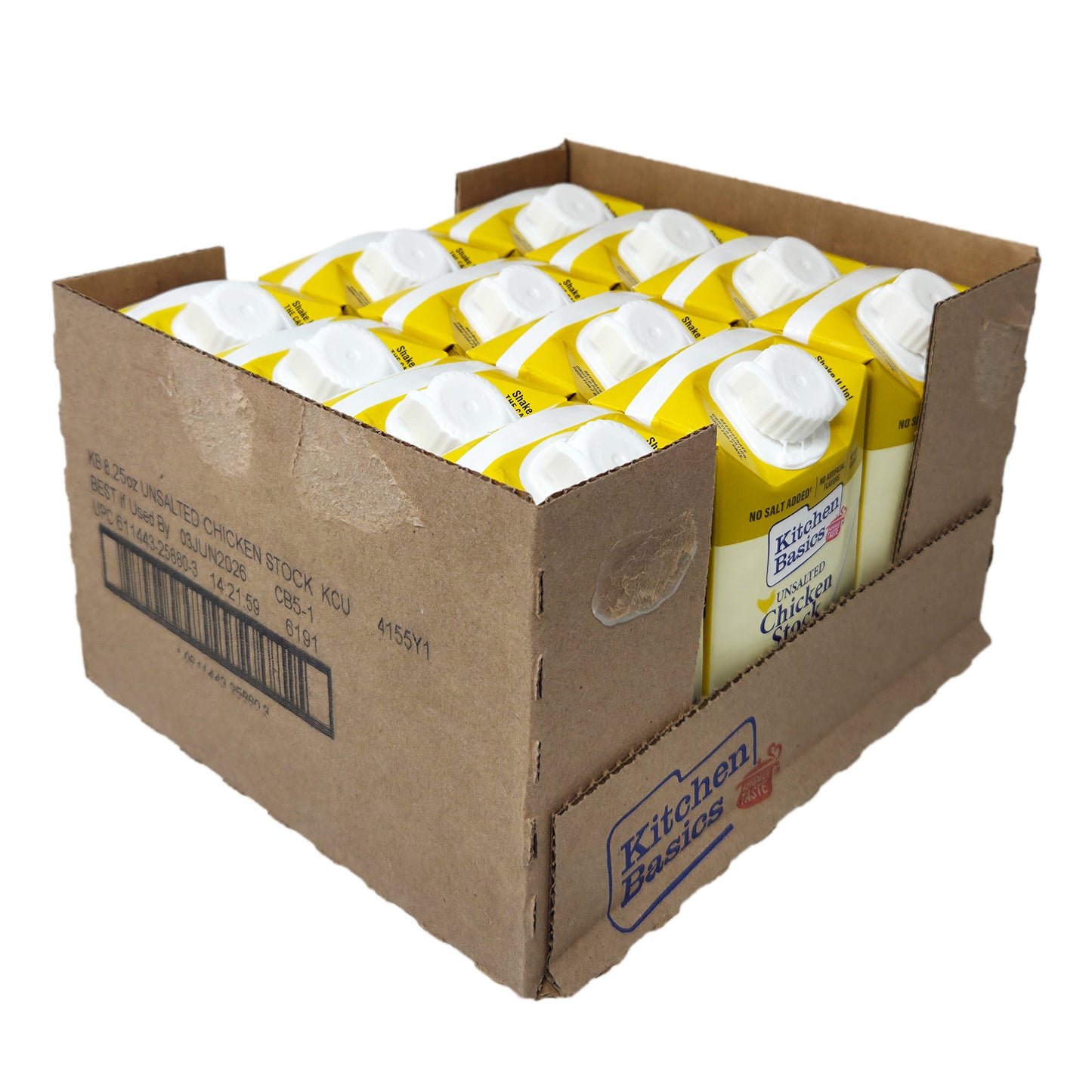 Case of 12 - Kitchen Basics Unsalted Chicken Broth - 8.25oz.