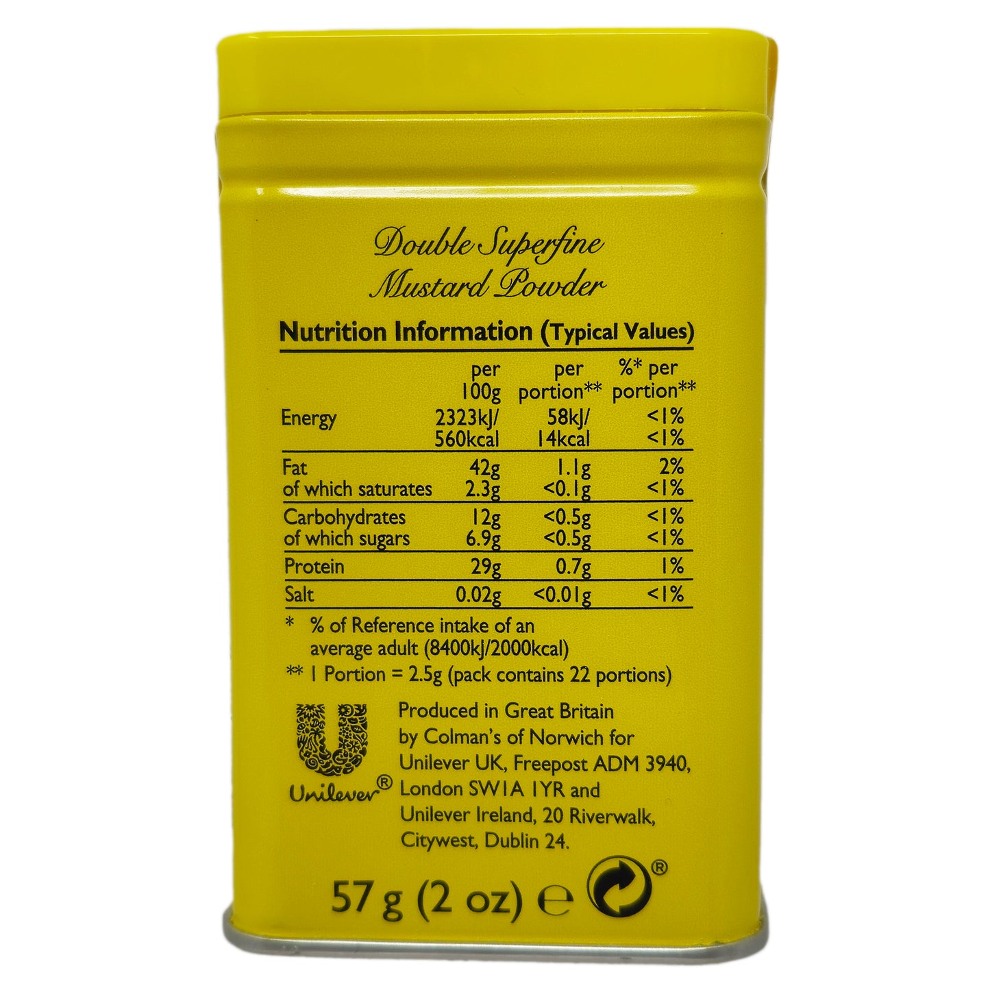 Colman's Mustard Powder - 57g.