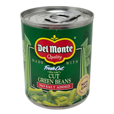 Del Monte No Salt Added Cut Green Beans - 8oz.