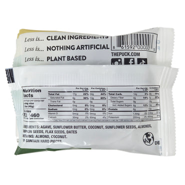 Protein Puck Plant Based Energy No Sodium - 3.25oz