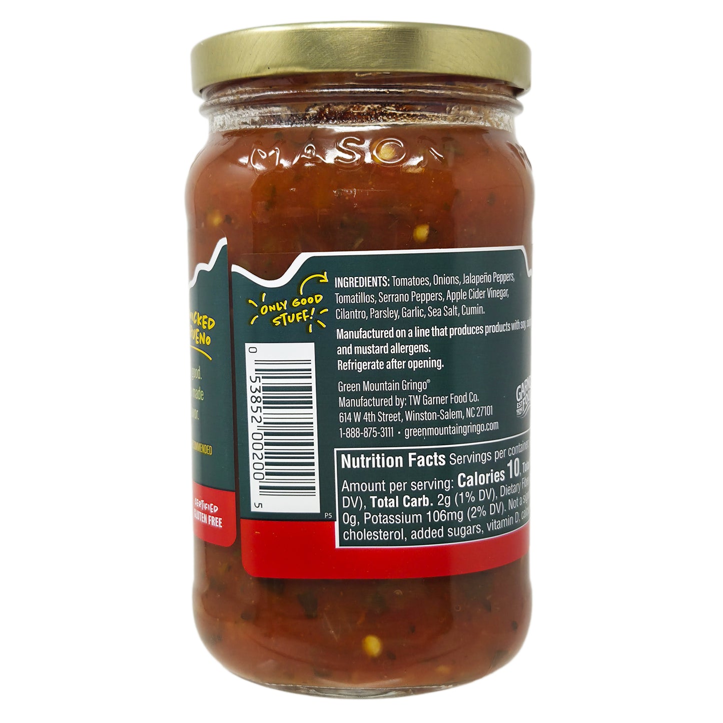 Green Mountain Gringo HOT Salsa-16 oz.