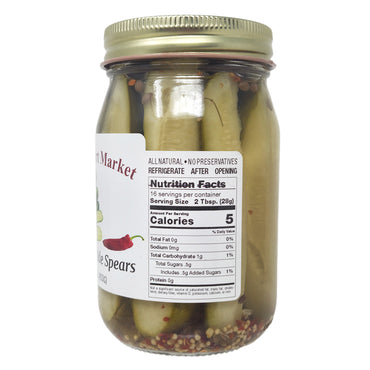 Healthy Heart Market Sodium Free Spicy Dill Pickle Spears - 16oz.