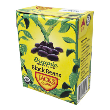 Jack's Quality Organic Low Sodium Black Beans - 13.4oz.