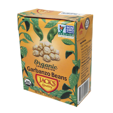 Jack's Quality Organic Low Sodium Garbanzo Beans - 13.4oz.