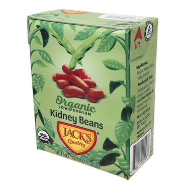 Jack's Quality Organic Low Sodium Kidney Beans - 13.4oz.