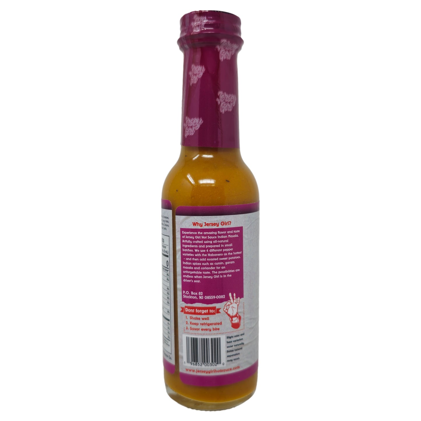 Jersey Girl Indian Masala Curry Hot Sauce Sodium Free - 5oz.