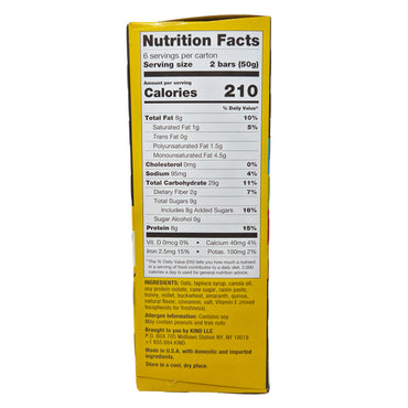 6 Pack - Kind Breakfast Bars Honey Oat - 10.58 oz