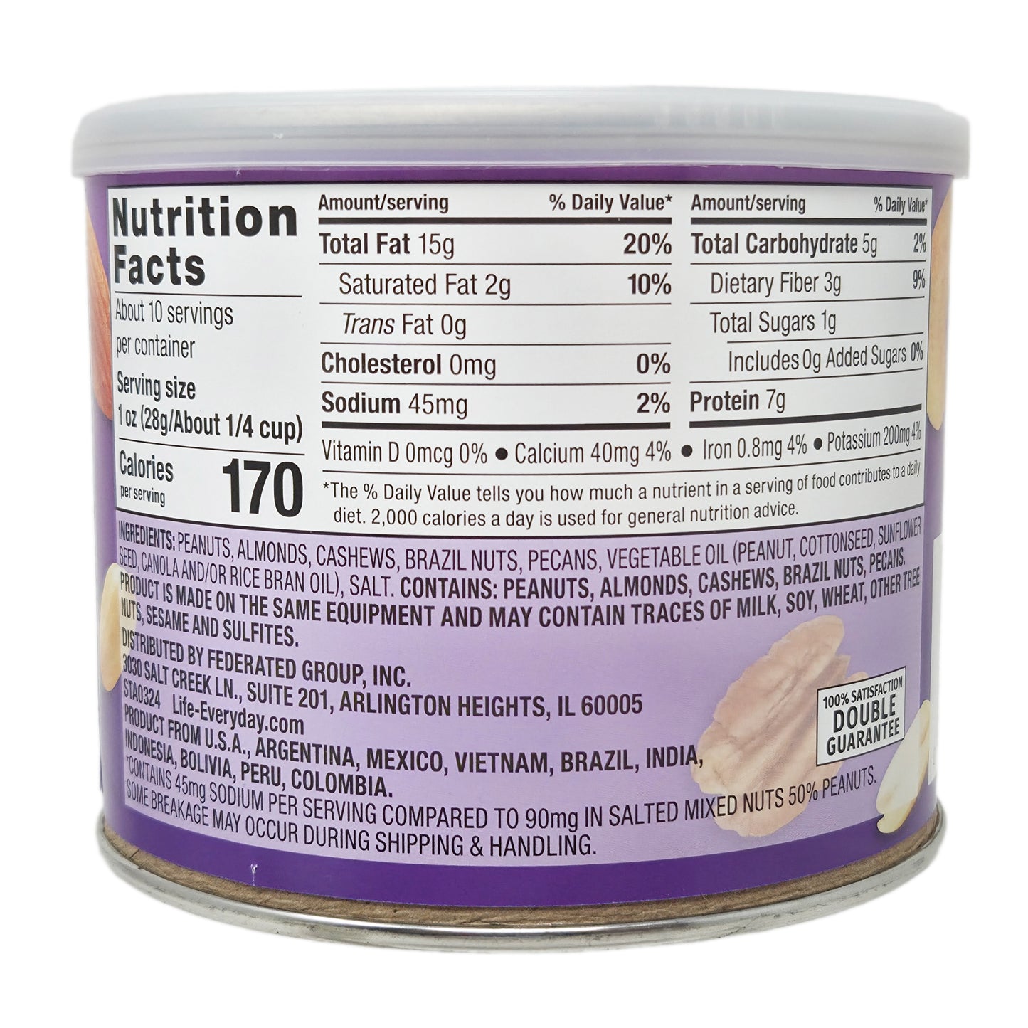 Life Every Day Lightly Salted Mixed Nuts - 10.3oz