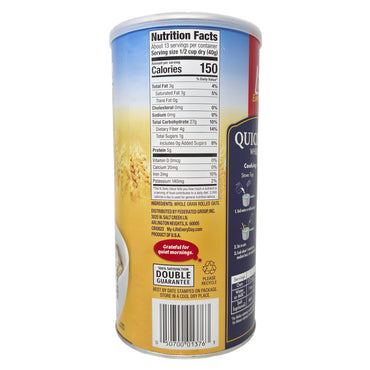 Life Every Day Quick Oats Whole Grain - 18oz. - Healthy Heart Market