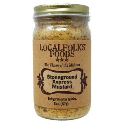 LocalFolks Foods Stoneground Xxpress Mustard 8oz.