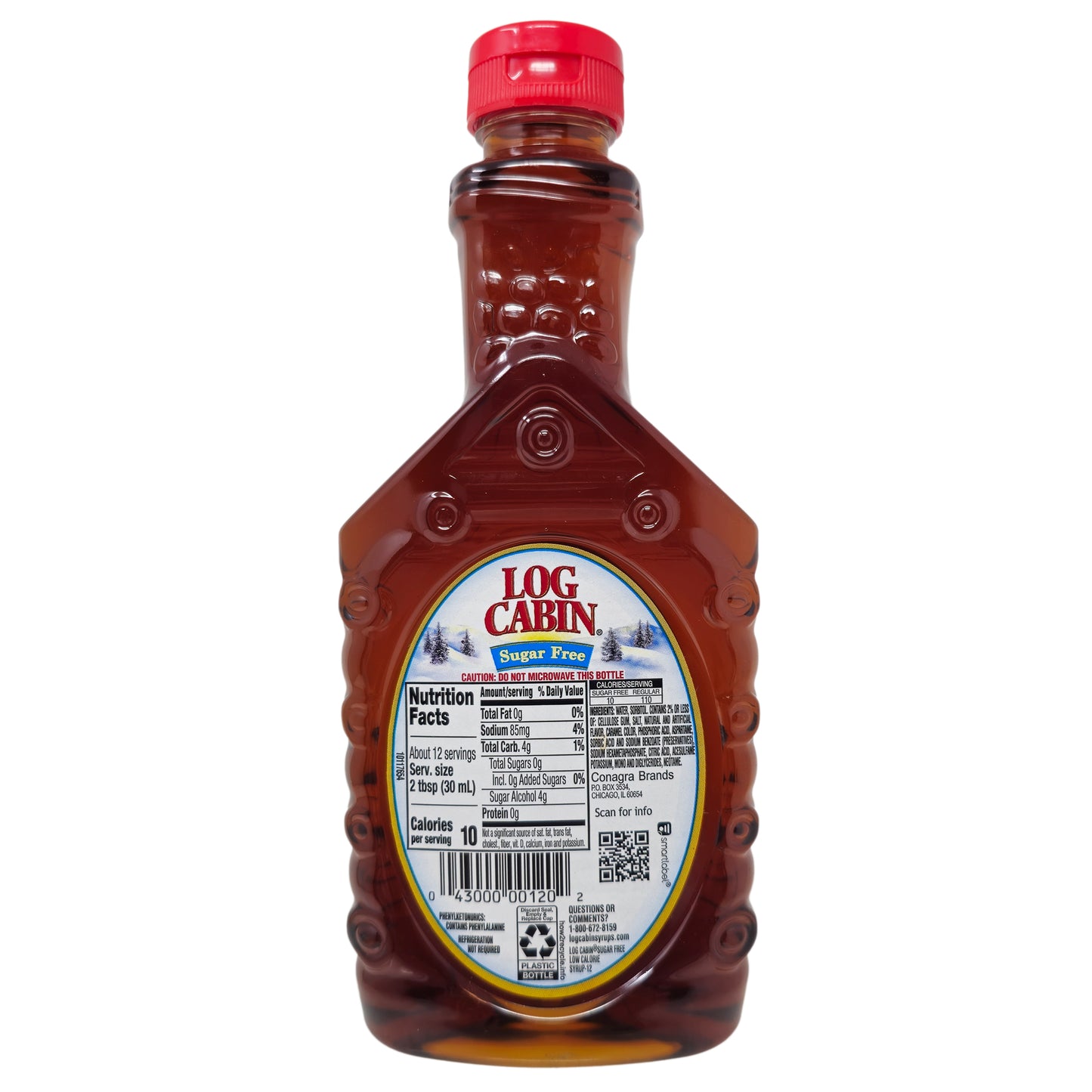Log Cabin Sugar Free Syrup - 12oz.
