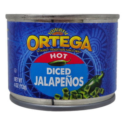 Ortega Hot Diced Jalapenos - 4oz.