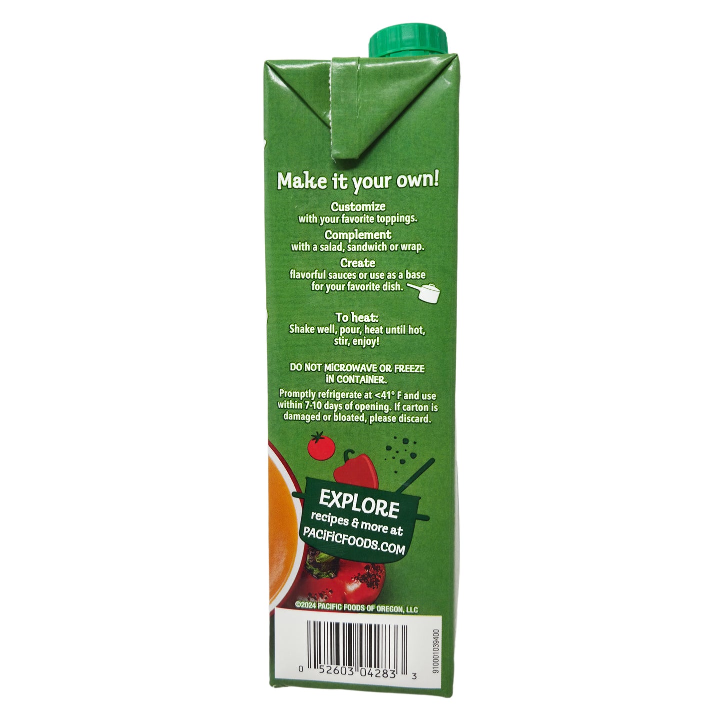 Pacific Organic Light in Sodium Roasted Red Pepper & Tomato Soup - 32oz.