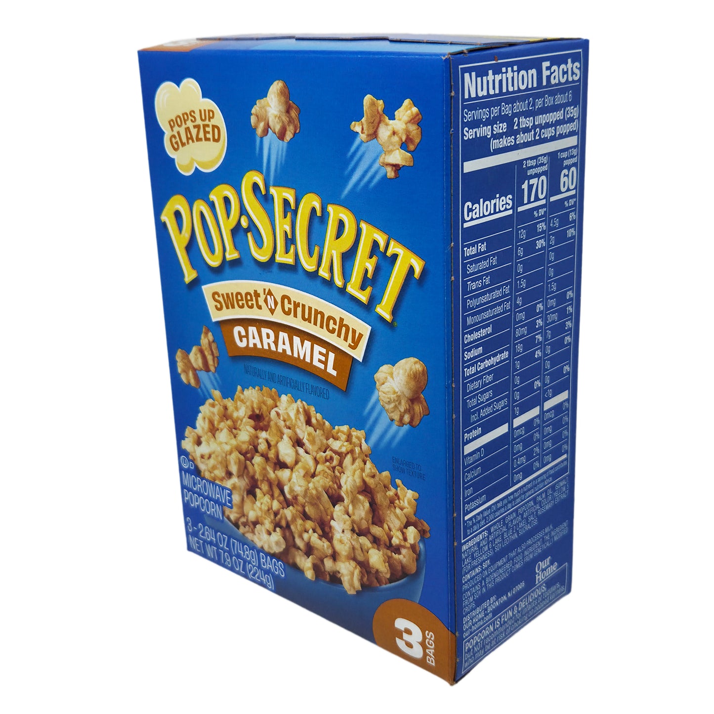 3pk - Pop Secret Sweet'n Crunchy Caramel Popcorn - 7.9oz.
