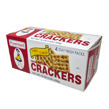 PureMaid Unsalted Top Crackers - 16oz.