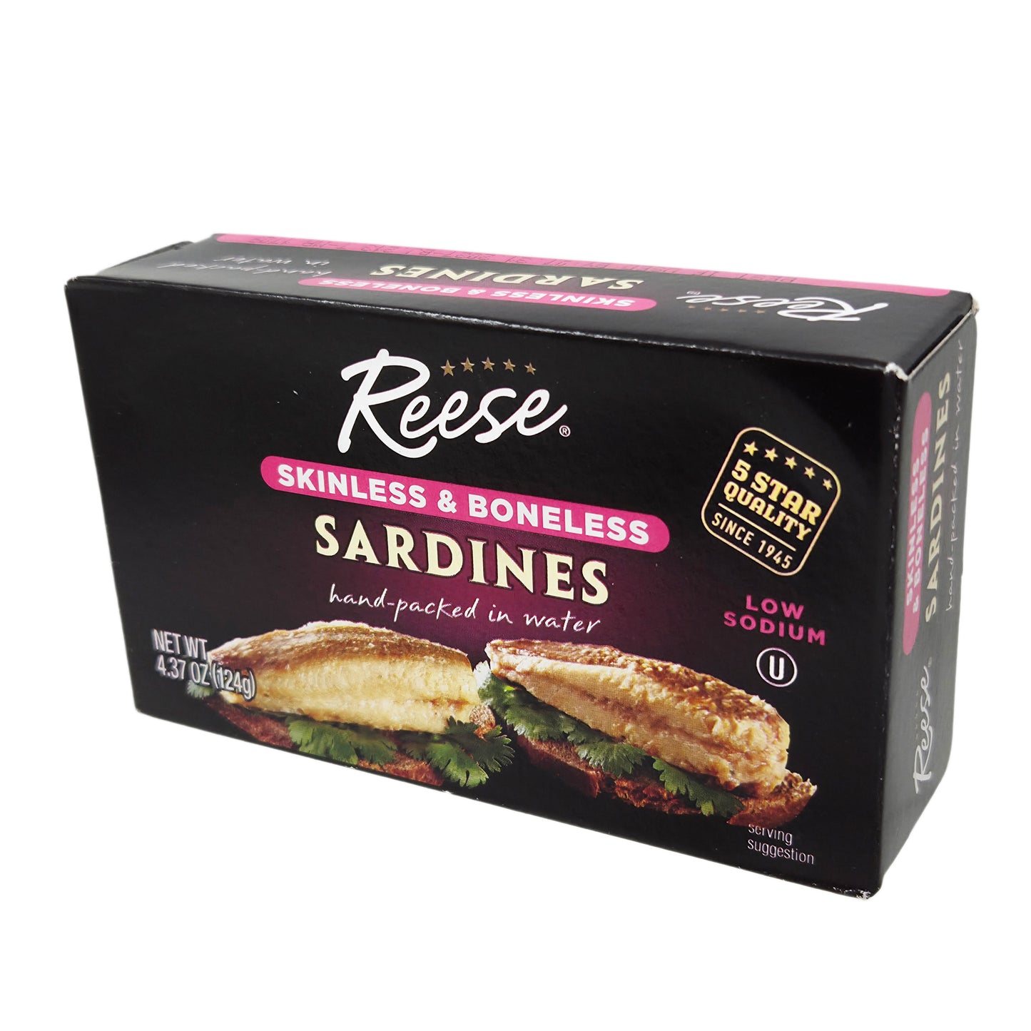 Reese Skinless & Boneless Low Sodium Sardines - 4.375oz.