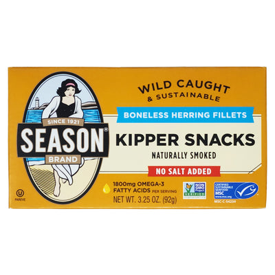 Season Brand No Salt Added Kipper Snacks - 3.25oz.