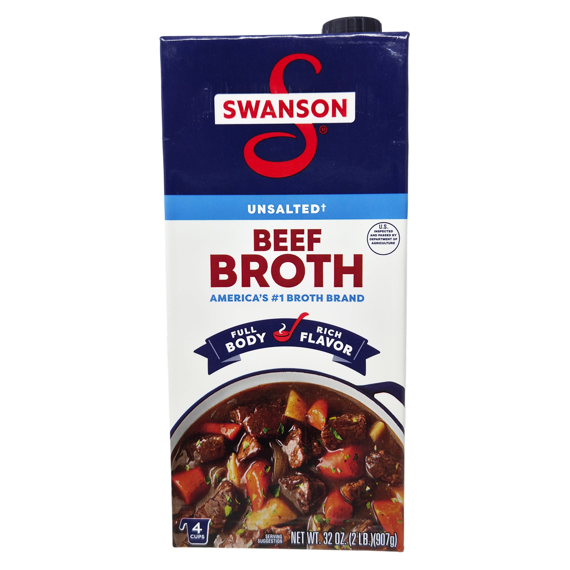 Swanson's Unsalted Beef Broth - 32oz.