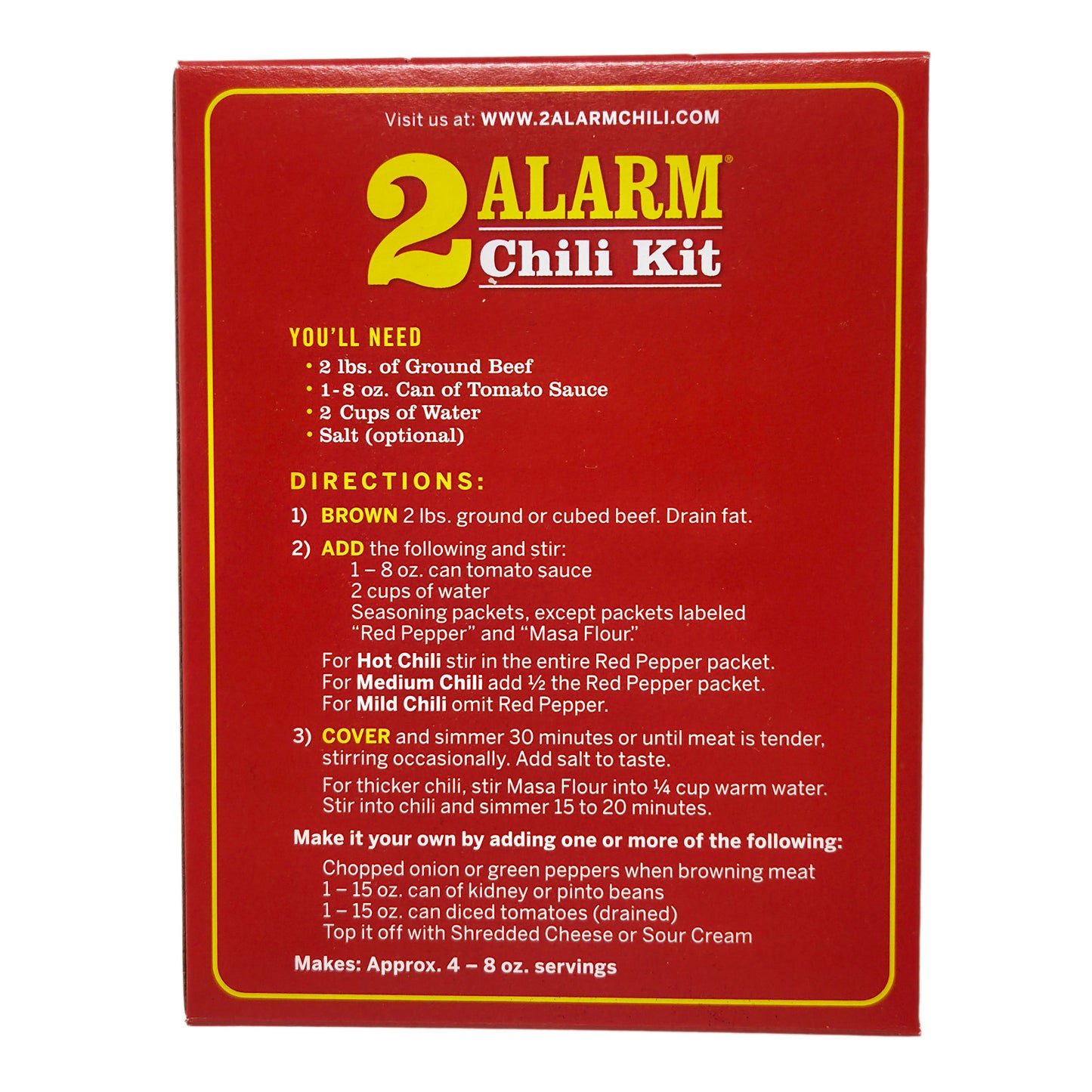 Wick Fowler's 2 Alarm Chili Kit - 3.3oz.