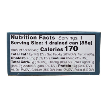 Wild Planet No Salt Added Wild Sardines in Water - 4.4oz.