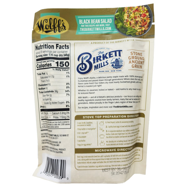 Wolff's Kasha Roasted Buckwheat 13oz. Healthy Heart Market