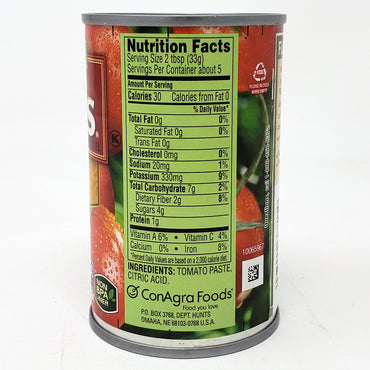 Hunt's Natural Tomato Paste-6 oz. - Healthy Heart Market