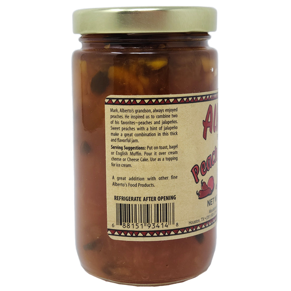 Alberto's Peach Jalapeno Jam-10 oz. - Healthy Heart Market