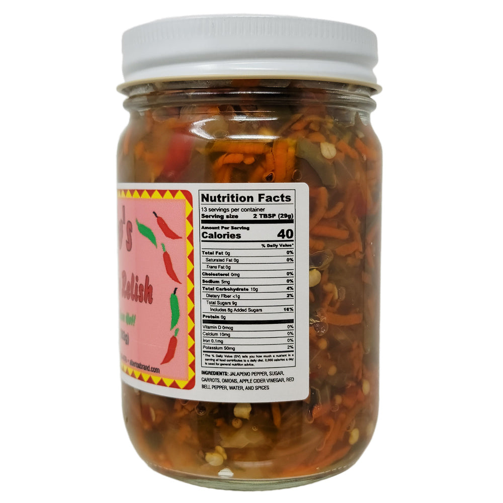 Alberto's Sweet Jalapeno Relish - Medium-13.5 oz.
