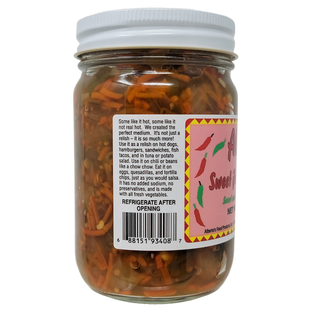 Alberto's Sweet Jalapeno Relish - Medium-13.5 oz.
