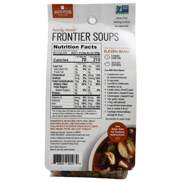 Frontier Soups Minnesota Heartland Eleven Bean Soup Healthy Heart Market