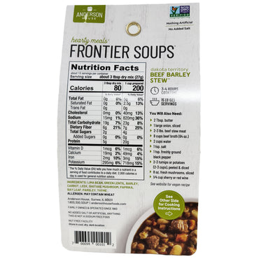 Frontier Beef Barley Bean Stew Mix-14 oz.