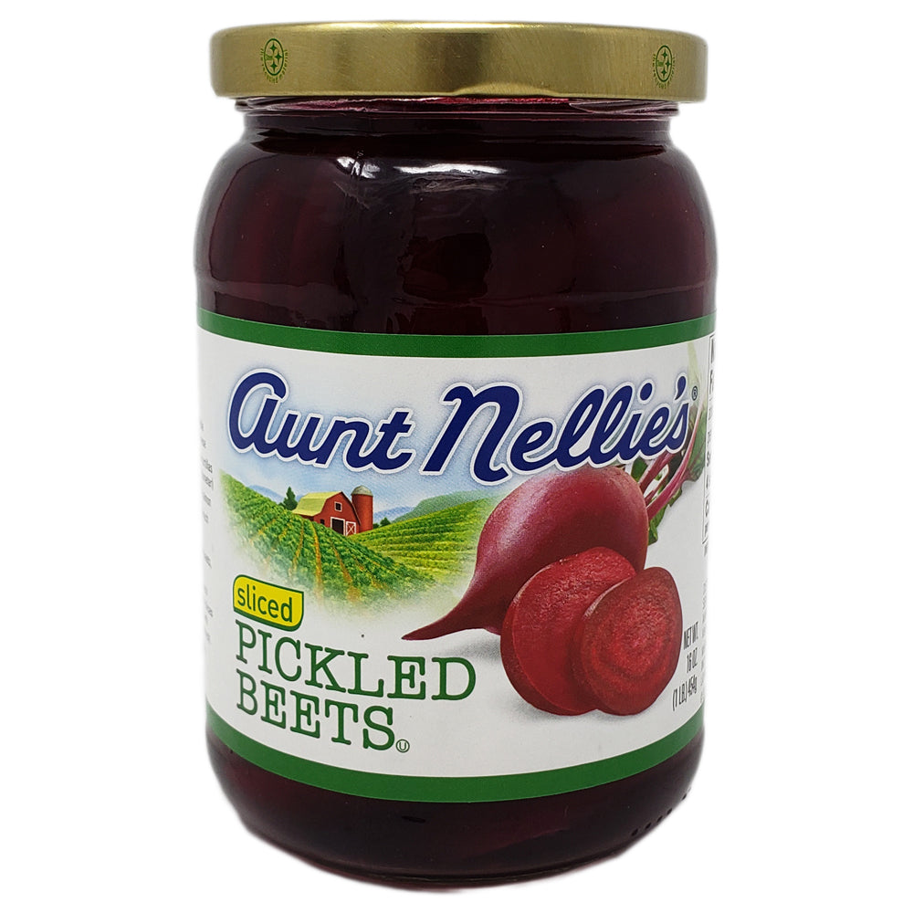 Aunt Nellie's Whole Pickled Baby Beets – 3 Jars, 16 Oz Each, Classic Tangy Flavor