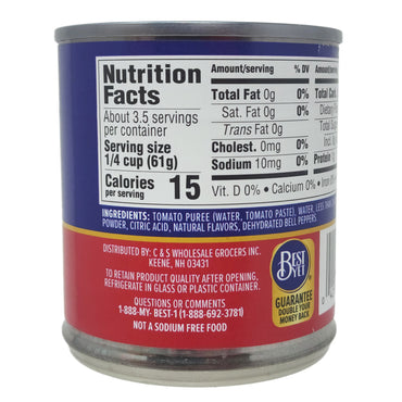 Best Yet No Salt Added Tomato Sauce - 8oz.