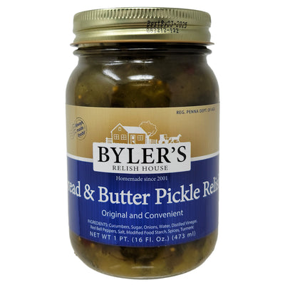 Byler's Bread & Butter Pickle Relish - 16oz.