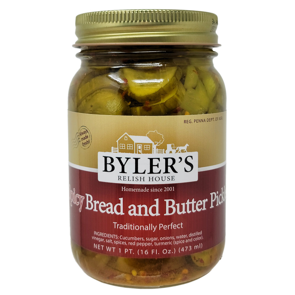 Byler&rsquo;s Spicy Bread &amp; Butter Pickles - 16oz. – Healthy Heart Market