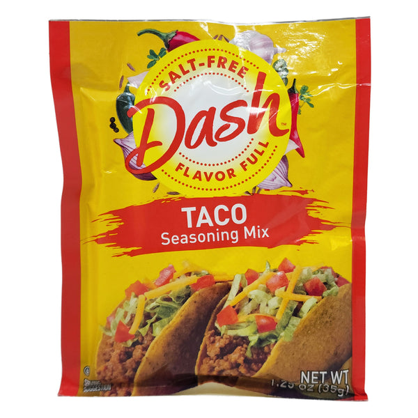 Dash Salt-Free Taco Seasoning Blend, 2.5 Ounce