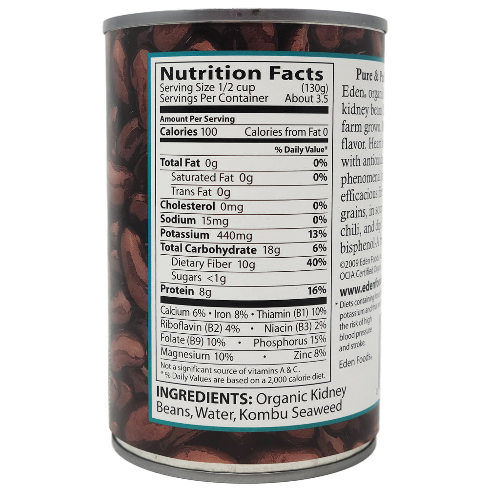 Eden No Salt Added Kidney Beans-15 oz.