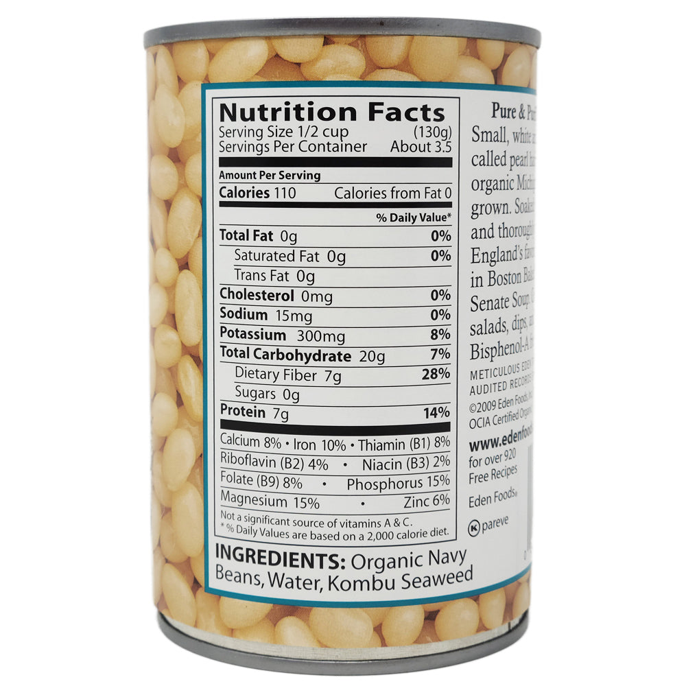 Eden No Salt Added Navy Beans-15 oz.