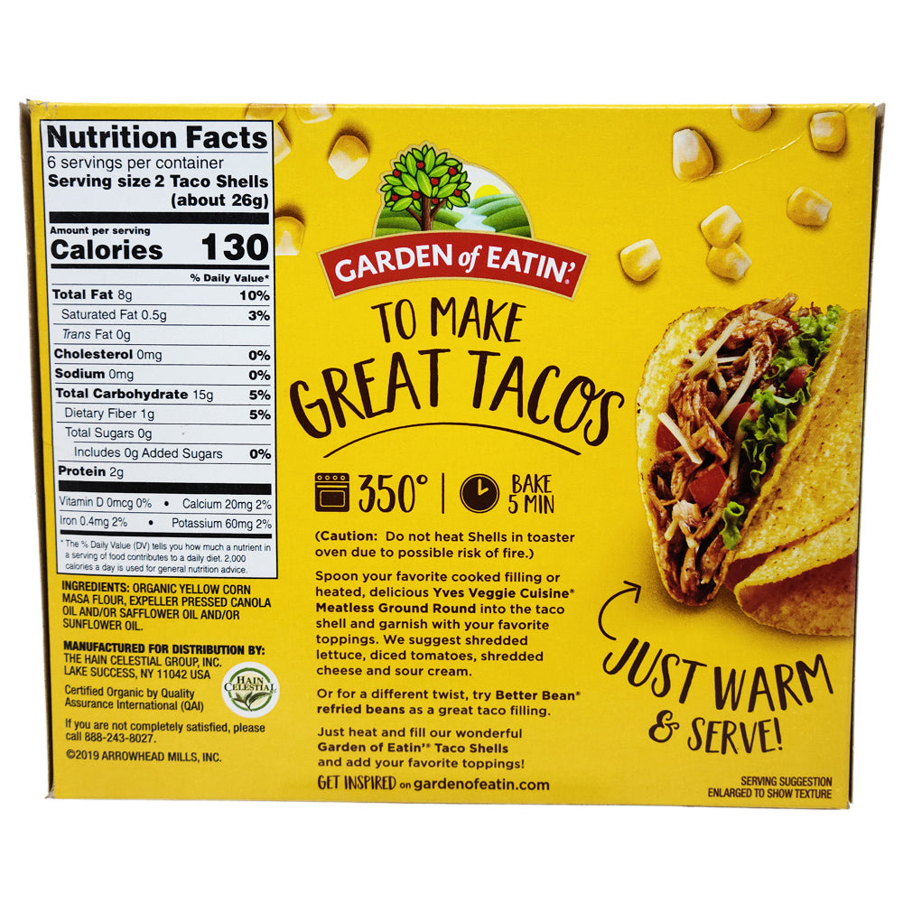 Garden Of Eatin Yellow Corn Taco Shells - 5.5oz