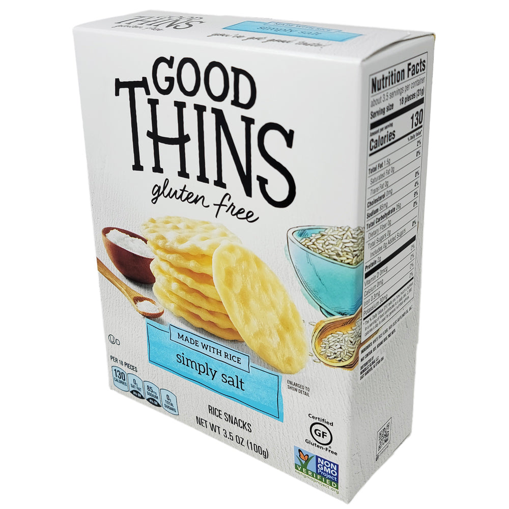 Good Thins Gluten Free Simply Salt Rice Snacks - 3.5 oz