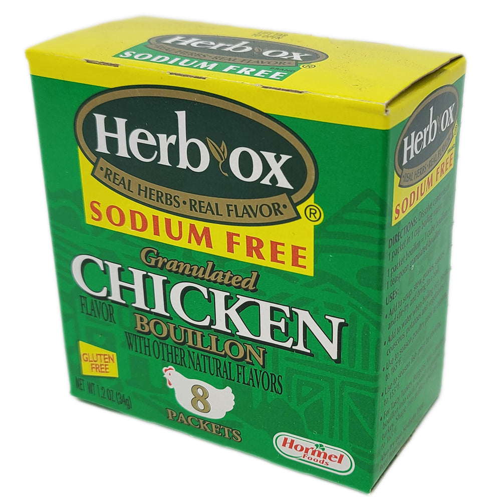 Herb-Ox Chicken Bouillon 8 packet box-1.2 oz.