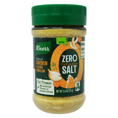Knorr Zero Salt Chicken Flavor Bouillon - 2.6oz.