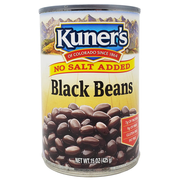 Kuners Black Beans No Salt Added 15 Oz Healthy Heart Market