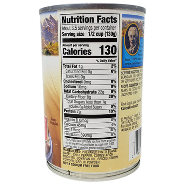 Kuner's Chili Beans in Chili Sauce- No Salt Added-15 oz. - Healthy Heart Market